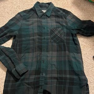 Express green flannel